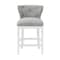 Alaterre Furniture Miranda Swivel Counter Height Bar Stool, White ANMR01FDC - alternate 1